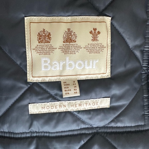 Barbour quilted houndstooth jacket 14 - Picture 2 of 6